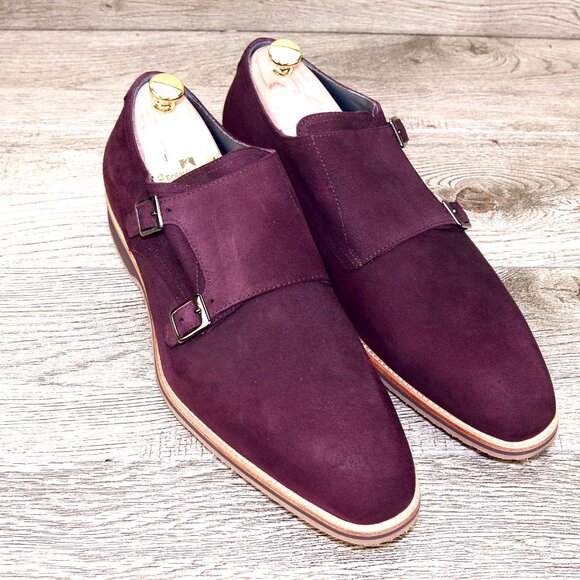 * NIB * $495 Nordstrom ZELLI Italia 13 M Bordo Goatskin Suede * add $15 Trees main image 13